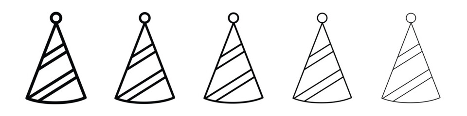 Birthday hat icon vector collection. EPS 10