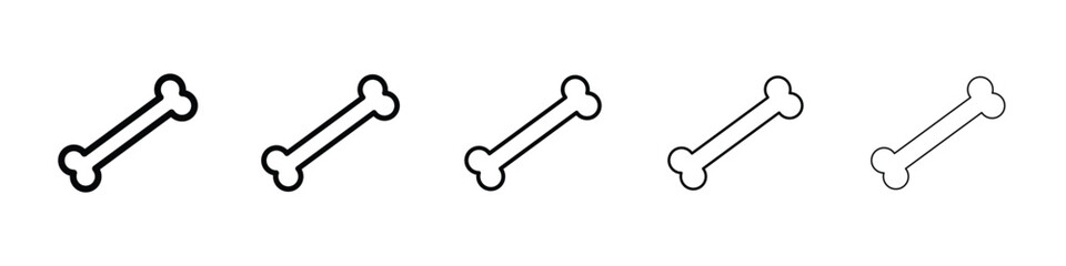 Bone icon vector collection. EPS 10