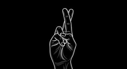 Peace Sign Line Drawing