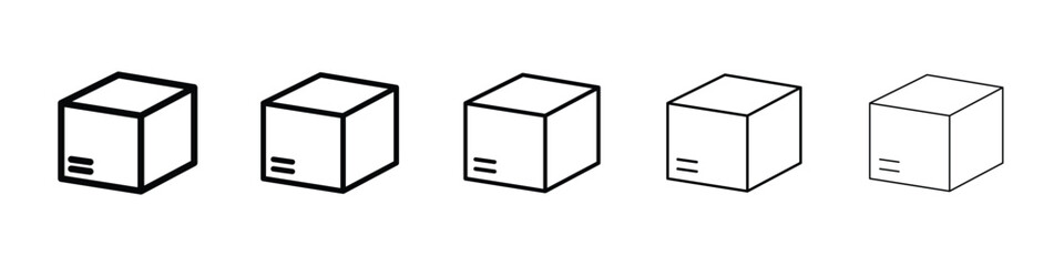 Box icon vector collection. EPS 10