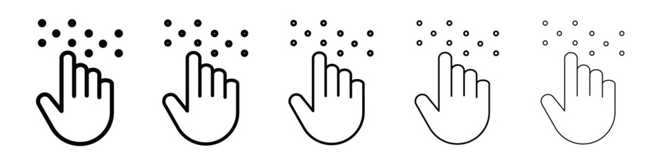 Braille icon vector collection. EPS 10
