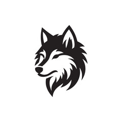 **"Majestic Gray Wolf Vector Silhouette: Wild Canine Design Featuring Alert Stance, Sharp Features, and Dynamic Pose in Clean, Minimalist Style for Crafts and Digital Art"**
