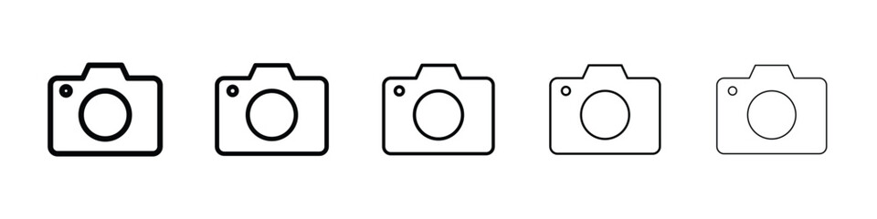 Camera icon vector collection. EPS 10