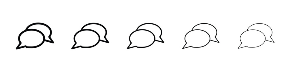 Chat bubble icon vector collection. EPS 10