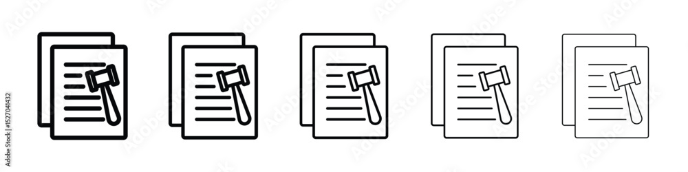 Poster code of conduct icon vector collection. eps 10