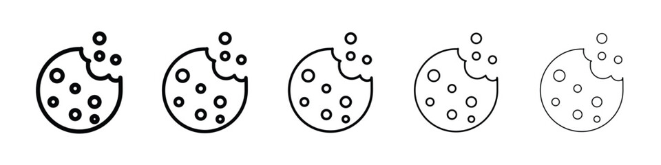 Cookie icon vector collection. EPS 10