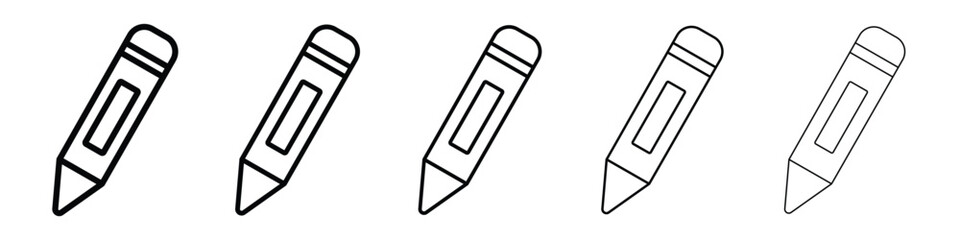 Crayon icon vector collection. EPS 10