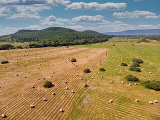 Drone aerial picture from a Hungarian landscape, near the lake Balaton