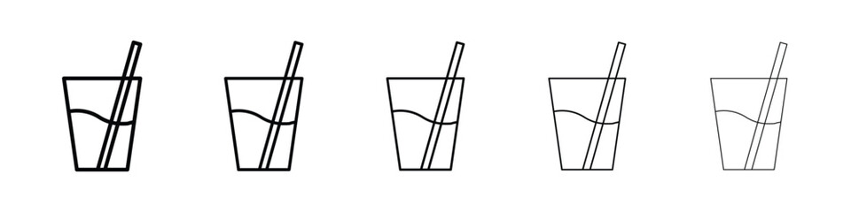Drink icon vector collection. EPS 10