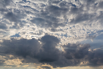 Beautiful sky with dramatic clouds