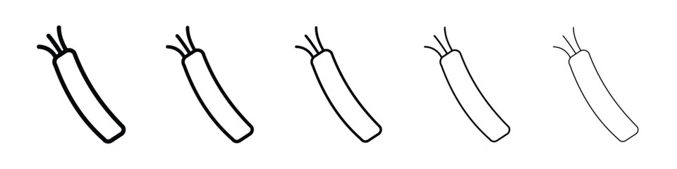 Electric cable icon vector collection. EPS 10