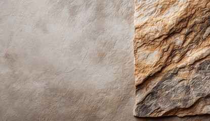 Stone and leather textures side by side