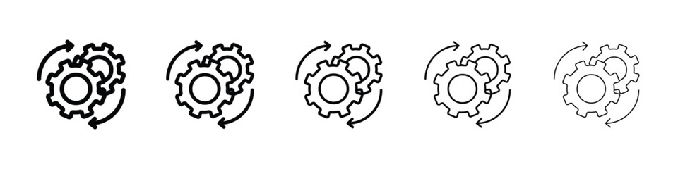 Execution icon vector collection. EPS 10