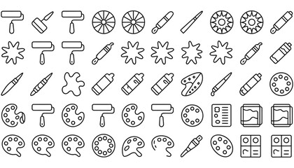 Hand-drawn doodle alphabet vector icon set for school and business design