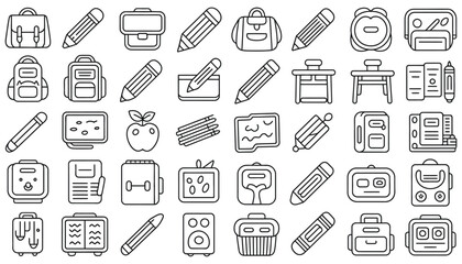 Seamless medical icon set vector illustration