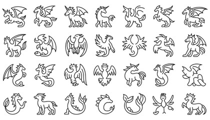 Cute seamless pattern design with funny doodle cartoon animals and a floral alphabet sketch illustration set