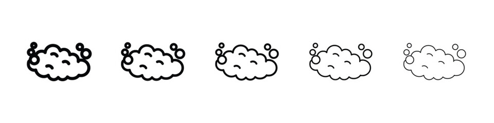 Foam icon vector collection. EPS 10