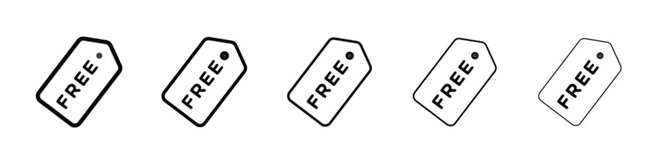 Free tag icon vector collection. EPS 10