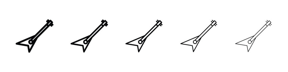 Guitar icon vector collection. EPS 10