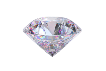 A diamond is shown in a white background