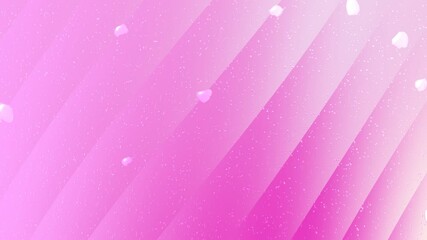 Valentines day concept with pink gradient and white hearts. Perfect for greeting cards, social media posts, and invitations design.