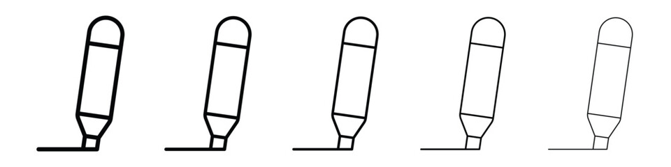 Highlighter icon vector collection. EPS 10