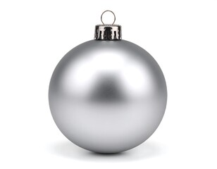 Fototapeta premium Silver Christmas Ornament