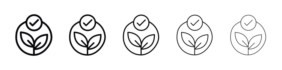 Hypoallergenic tested icon vector collection. EPS 10