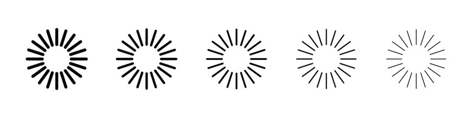 Loading icon vector collection. EPS 10