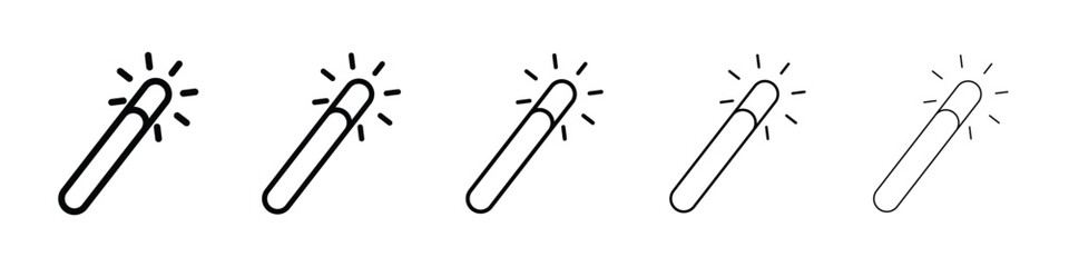 Magic wand icon vector collection. EPS 10