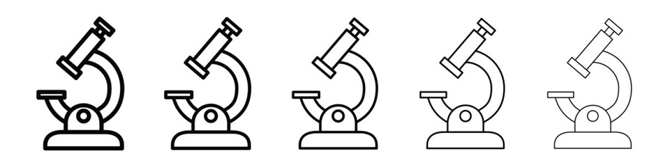 Microscope icon vector collection. EPS 10