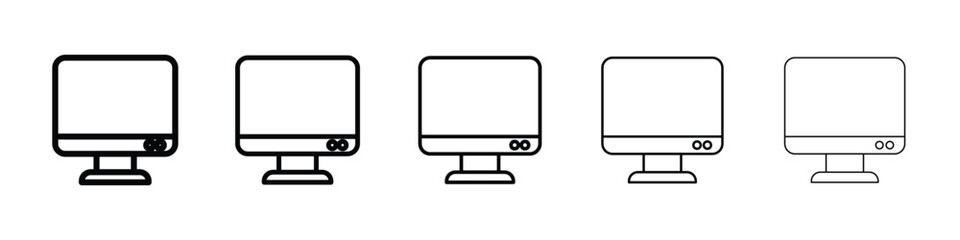 Monitor icon vector collection. EPS 10