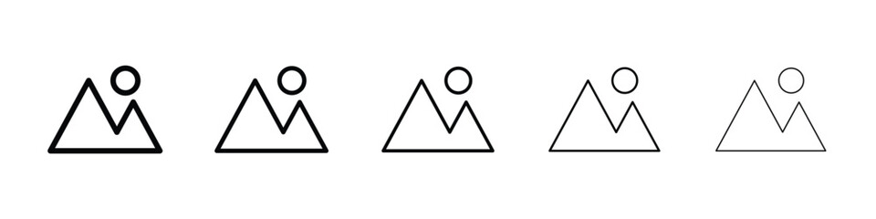 Mountain icon vector collection. EPS 10