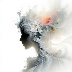 Fototapeta premium Beautiful girl art work