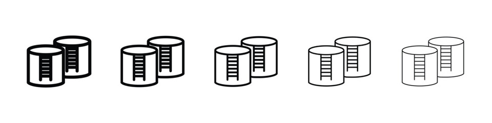 Oil storage icon vector collection. EPS 10