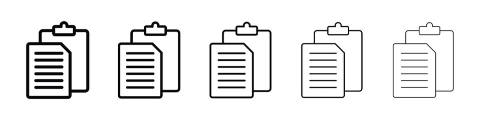 Paste icon vector collection. EPS 10