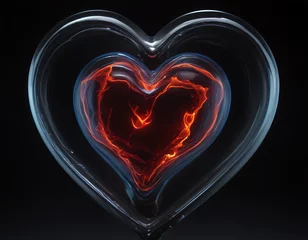 Glass Heart   Abstract Heart   Glowing Heart   Radiant Heart   Broken Heart © Oleksii_Zahoruiko