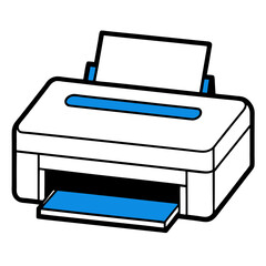 illustration of printer