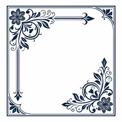 vector floral frame