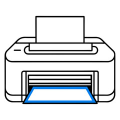 illustration of printer