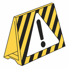yellow warning sign