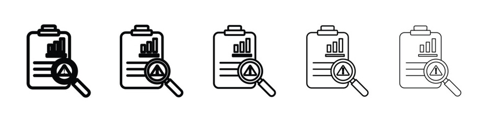 Risk analysis icon