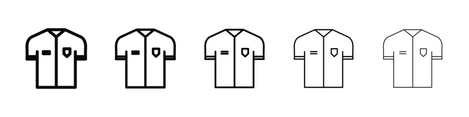 Soccer jersey icon vector collection. EPS 10