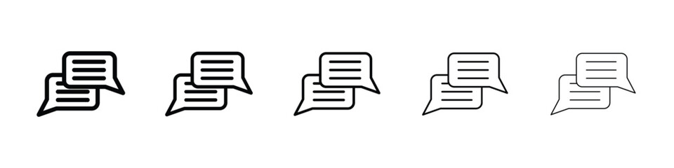 Speech bubble icon vector collection. EPS 10