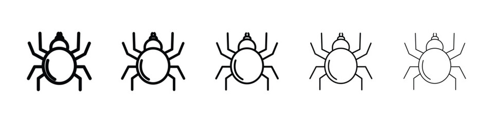 Spider icon vector collection. EPS 10