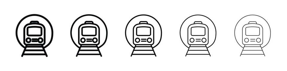 Subway icon vector collection. EPS 10