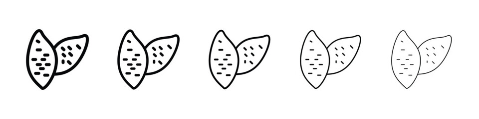Sweet potato icon vector collection. EPS 10