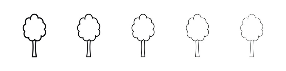 Tree free icon vector collection. EPS 10