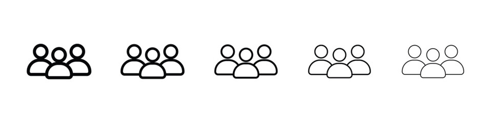 Users icon vector collection. EPS 10