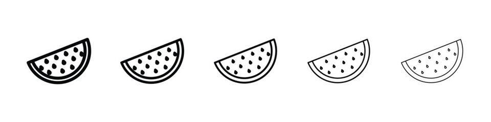 Watermelon icon vector collection. EPS 10